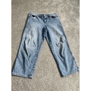 Talbot High Waist Straight Ankle Jeans Womens Size 10 Blue Denim Cottagecore